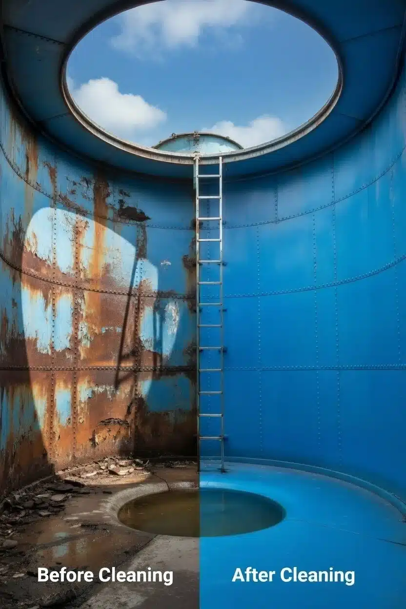 تنظيف الخزانات قبل وبعد - حور كلين